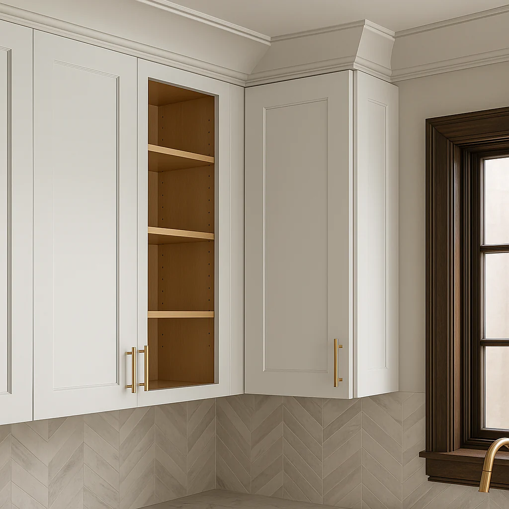 HOMLUX Shaker White Ready-to-Assemble Wall Kitchen Cabinet, 27 in. W x 12 in. D x 30 in. H - Image 2