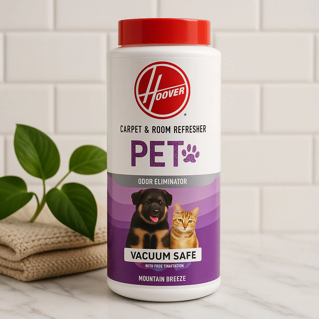 HOOVER 32oz Pet Carpet and Room Refresher Powder, Mountain Breeze Scent - Image 2