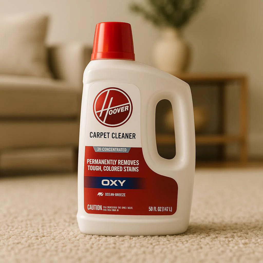 HOOVER 50 oz. Oxy Carpet Cleaner Solution, Ocean Breeze Scent, Stain Remover - Image 2