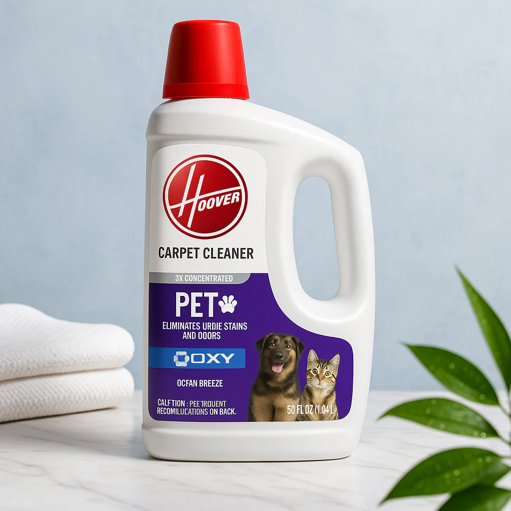 HOOVER 50oz Oxy Pet Carpet Cleaner Solution - Ocean Breeze Scent - Image 2