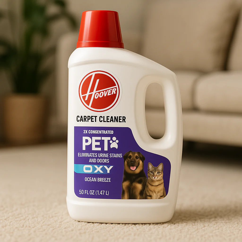 HOOVER 50oz Oxy Pet Carpet Cleaner Solution - Ocean Breeze Scent - Image 3