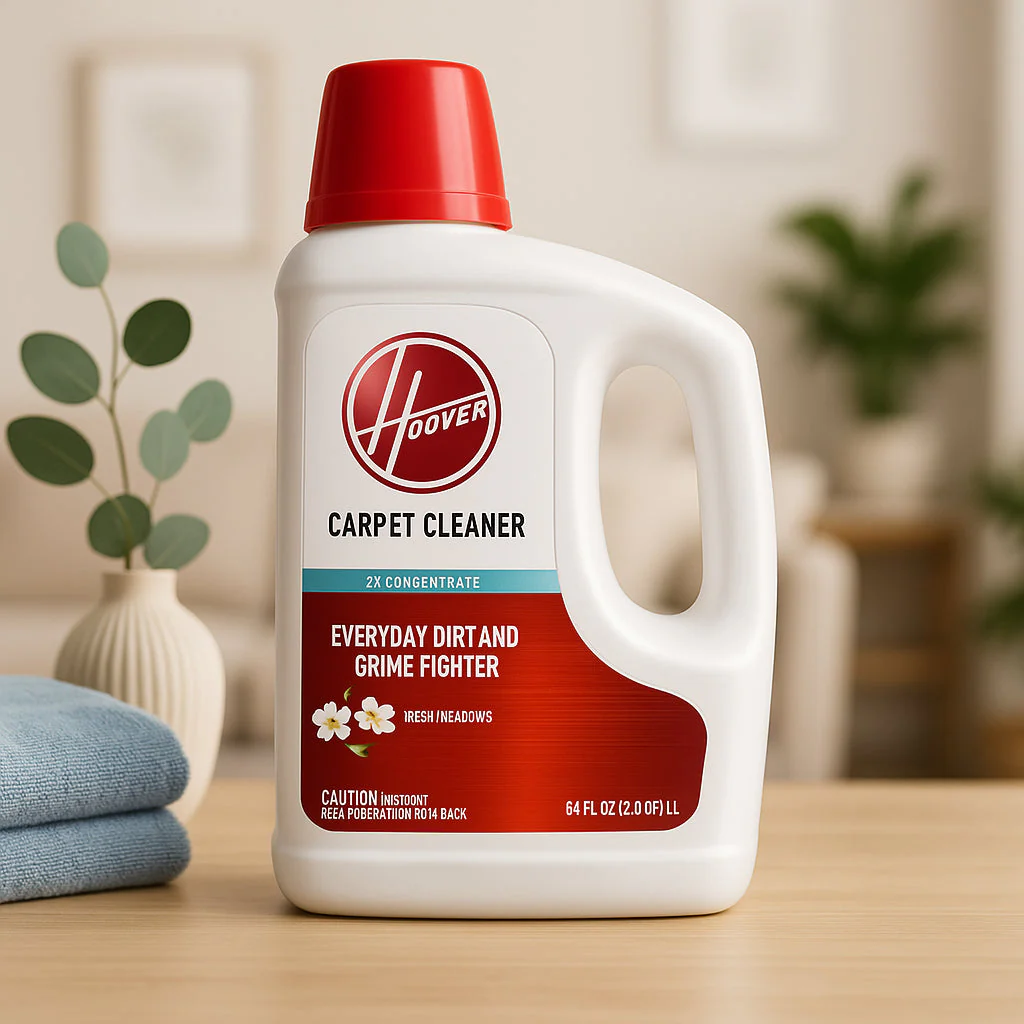 HOOVER 64 oz Renewal Carpet Cleaner Solution, Fresh Meadows Scent, 2X Concentrated - Image 2