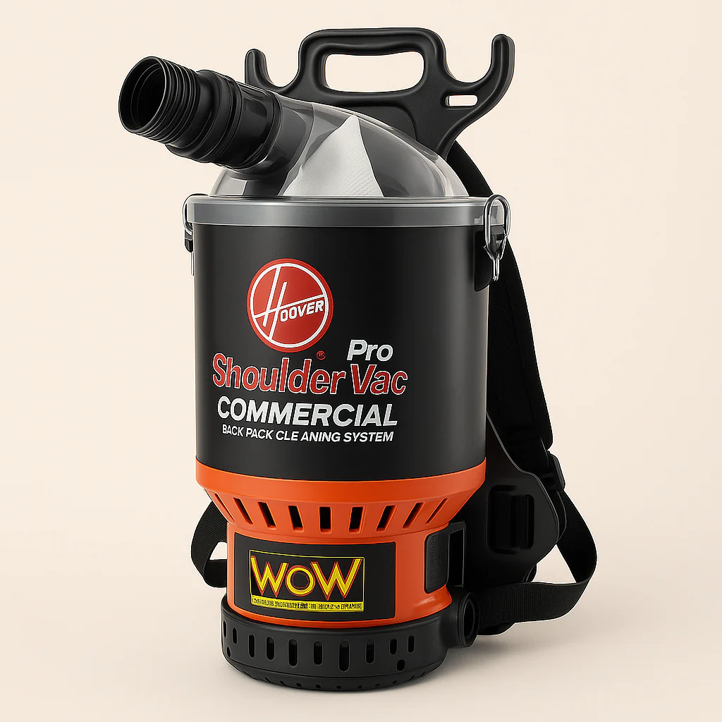 HOOVER Commercial Pro Shoulder Vac Backpack Vacuum with HEPA Filter