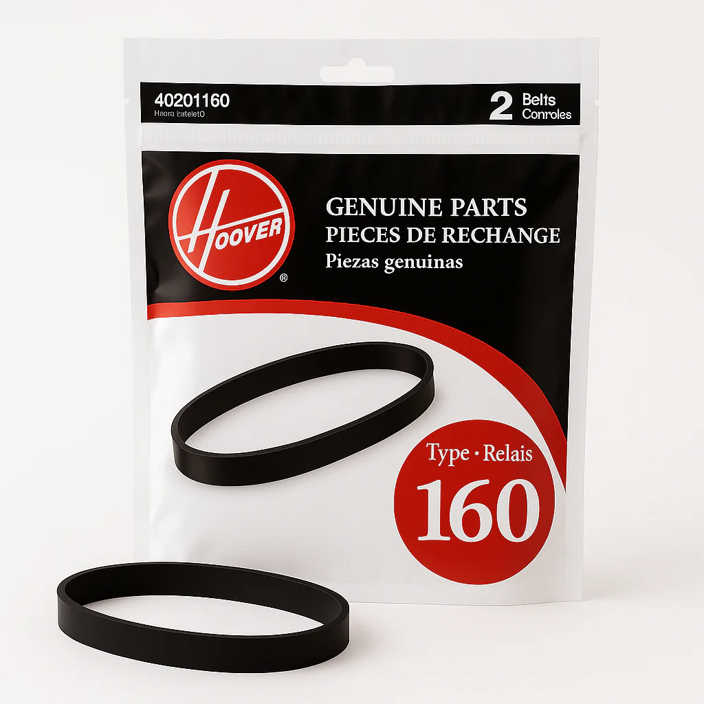 HOOVER Type 160 Agitator Belts (2-Pack) for Non-Self-Propelled Upright Vacuums - Image 2