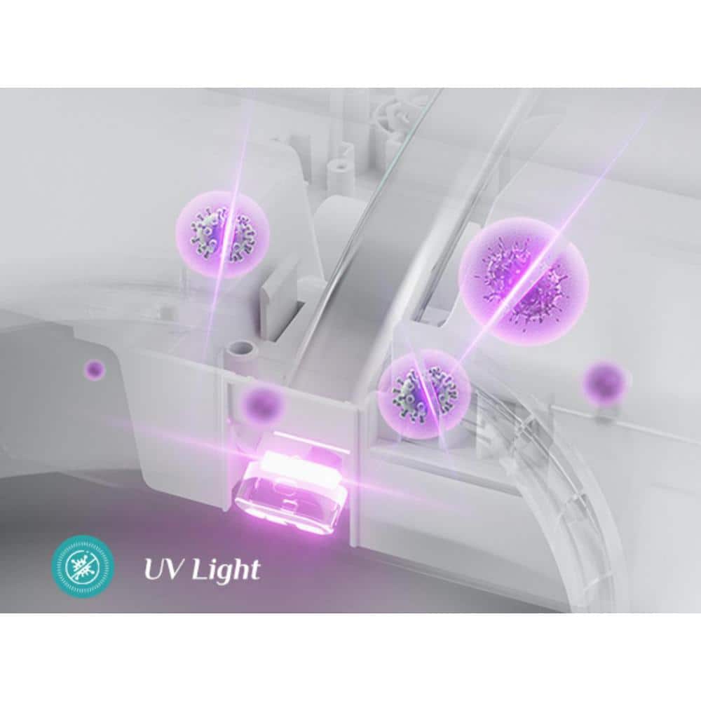 HOROW 10 in. Rough-In Tankless Elongated Smart Toilet Bidet - Auto Open/Close, Foot Sensor & Ambient Light - Image 10
