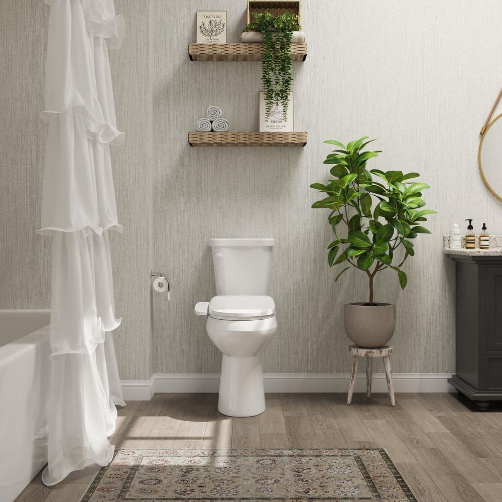 HOROW 21 in. Extra Tall Smart Bidet Toilet with 1.28 GPF - White - Image 2