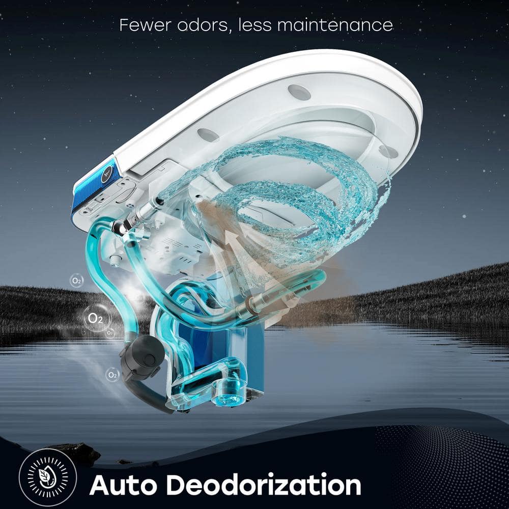 HOROW ADA Height Elongated Smart Bidet Toilet in White with Advanced Features - Image 7