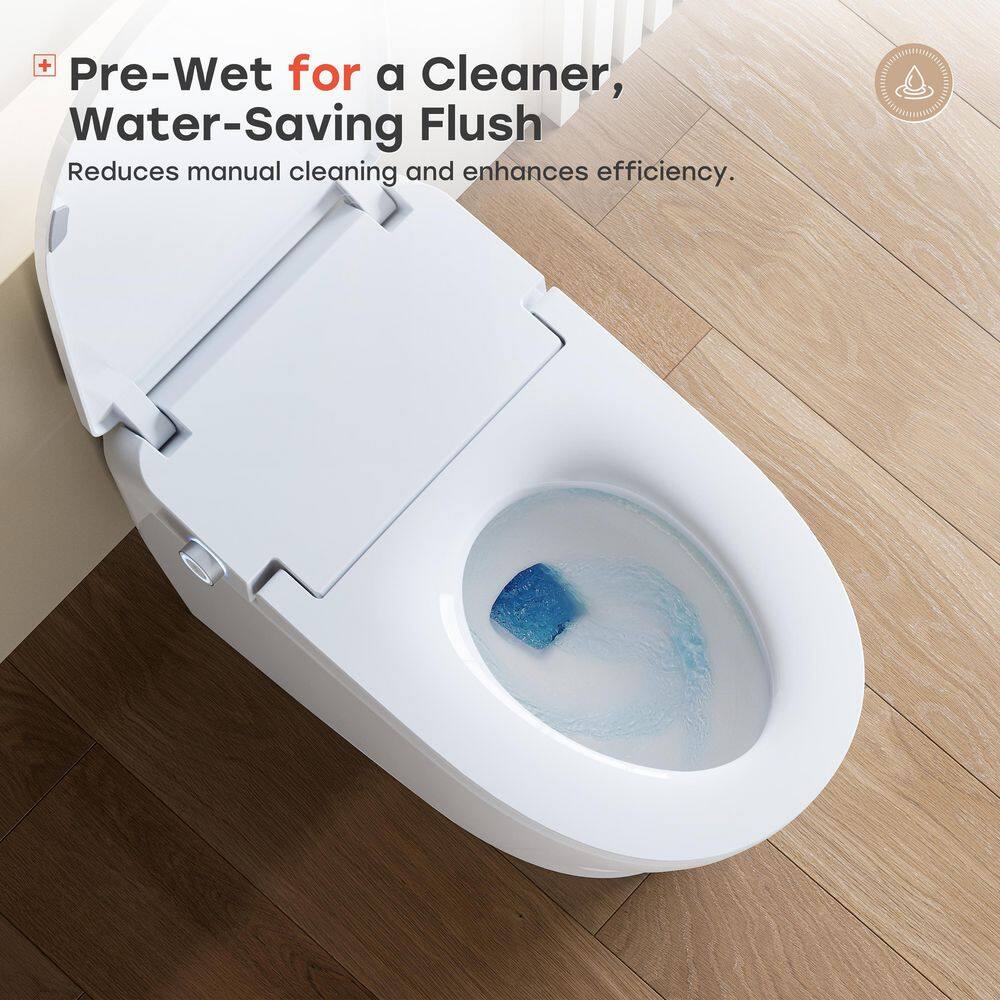 HOROW Elongated Smart Toilet 1.1 GPF with Heated Seat, Auto Flush, and Night Light - Image 9