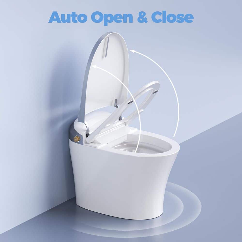 HOROW Elongated Smart Toilet Bidet with Auto Features and Remote - White - Image 2