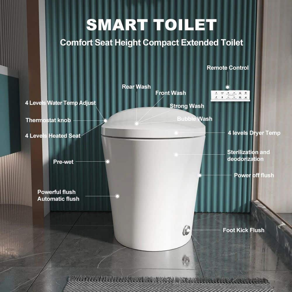 HOROW Smart Toilet Bidet with Remote Control and Deodorization - Image 10