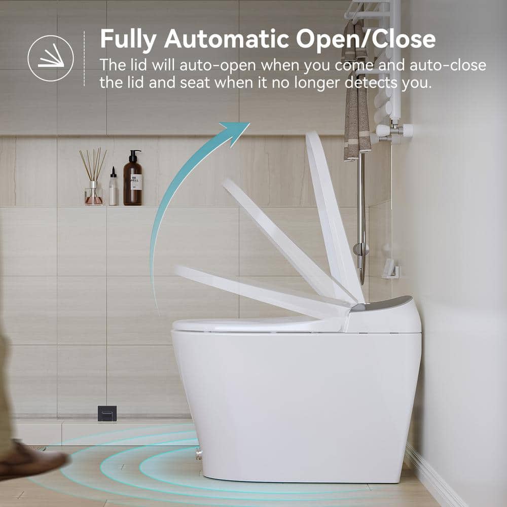 HOROW T03 Elongated Smart Toilet Bidet with Heated Seat and Auto Flush - Image 6