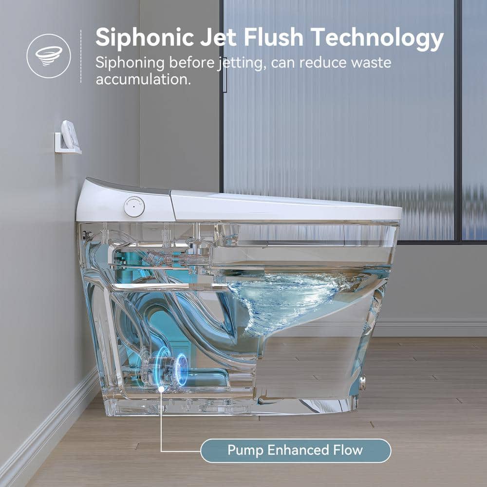 HOROW T03 Elongated Smart Toilet Bidet with Heated Seat and Auto Flush - Image 7