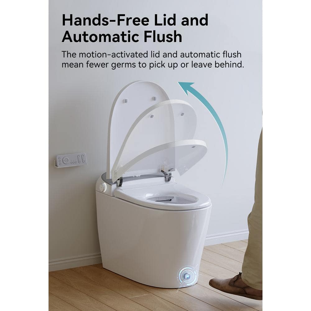 HOROW T03 Elongated Smart Toilet Bidet with Heated Seat and Auto Flush - Image 8