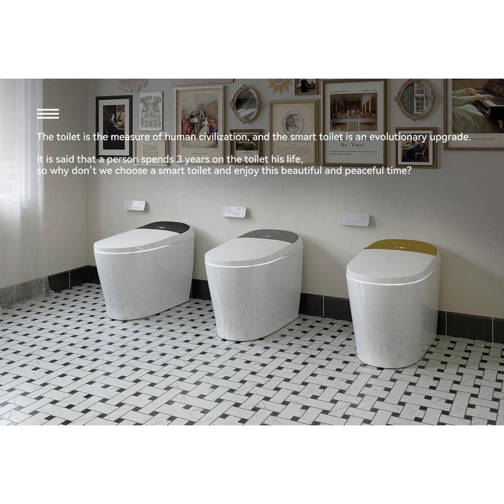 HOROW T03 Family Smart Bidet Toilet with Auto Flush and Warm Air Dryer - 1.27 GPF - Image 3