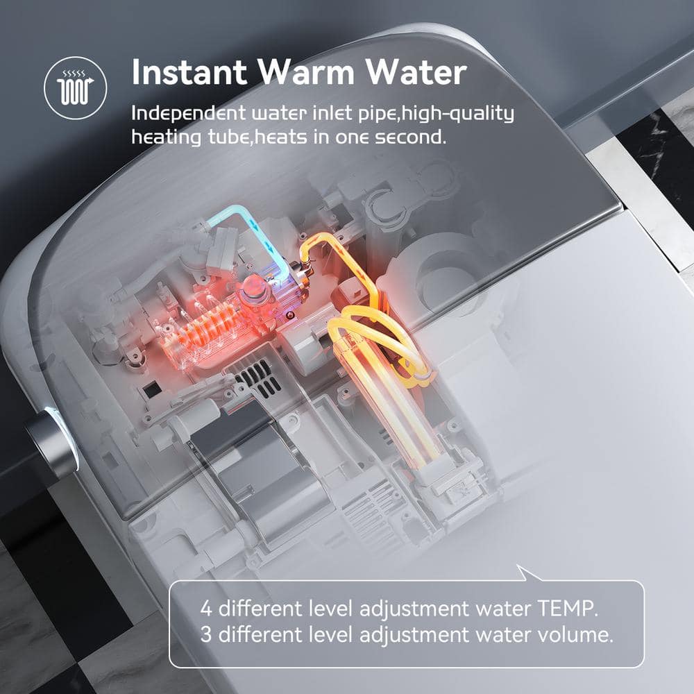 HOROW T03 Tankless Smart Toilet Bidet with Auto Features & UV Sterilization - Image 6