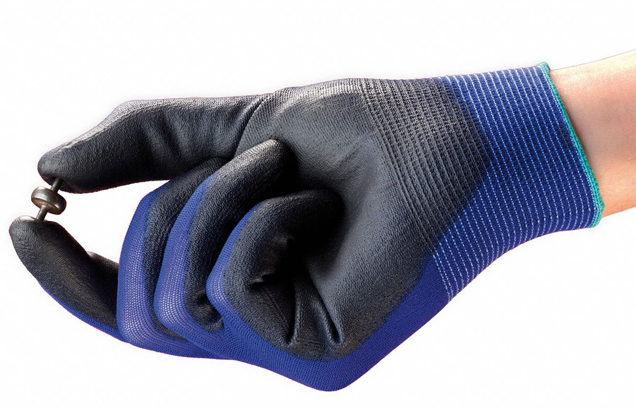 HYFLEX Blue Polyurethane-Coated Safety Gloves - Large - Image 3