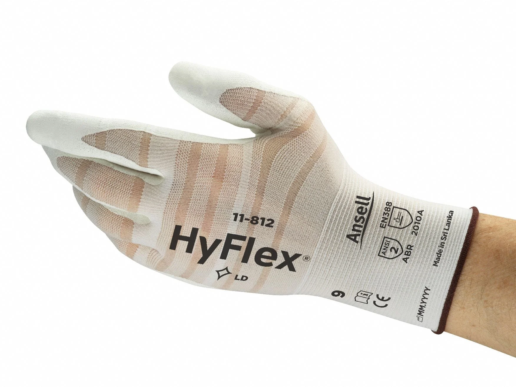 HYFLEX Foam Nitrile Coated Gloves - Medium, Tearaway, ANSI Level 3 - Image 2