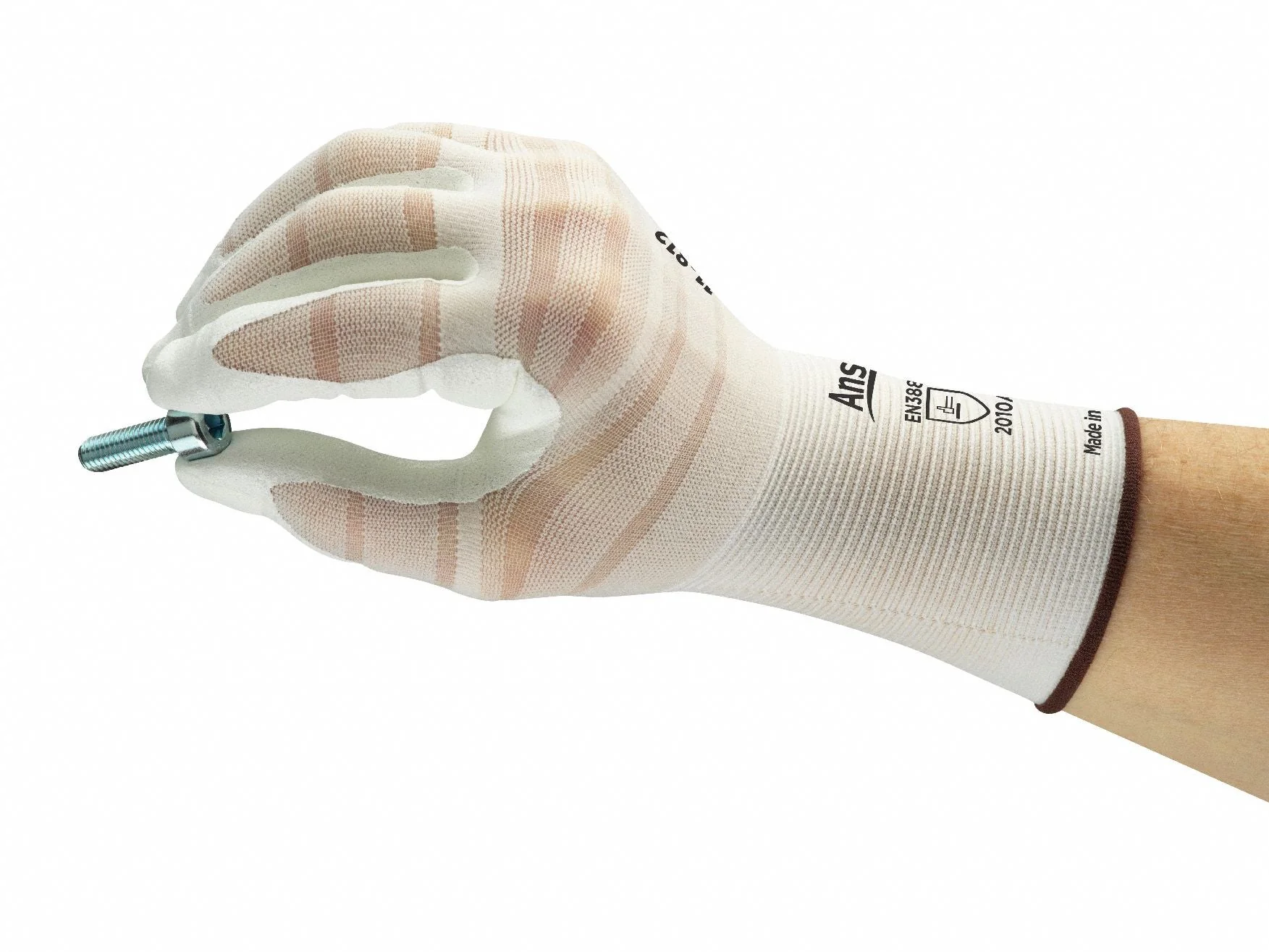 HYFLEX Foam Nitrile Coated Gloves, Medium, ANSI Abrasion Level 3 - Image 3