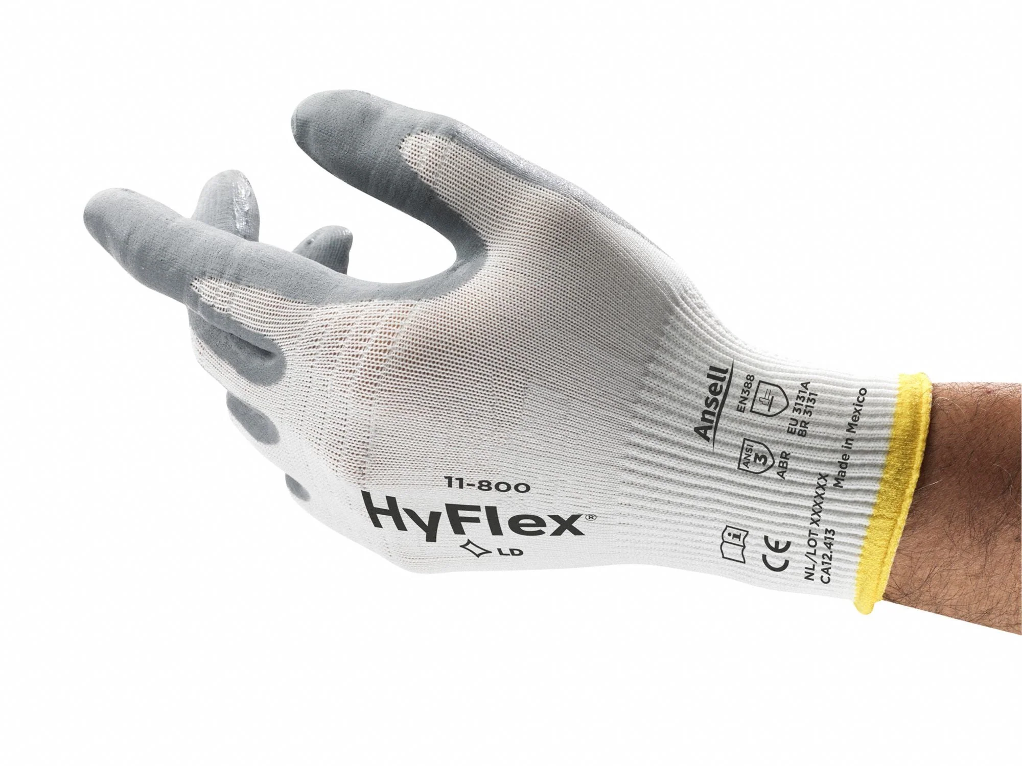 HYFLEX Foam Nitrile Coated Gloves XL - Superior Grip and Flexibility - Image 3