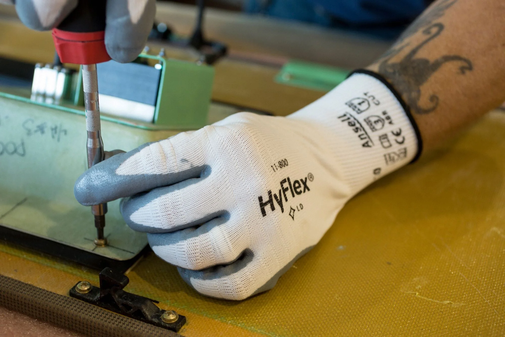 HYFLEX Foam Nitrile Coated Gloves, XS, Sandy, ANSI Level 3 - Image 8