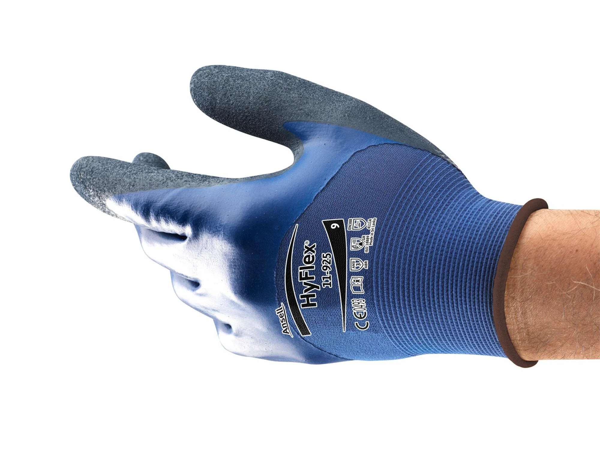 HYFLEX HyFlex(R) 11-925 Nitrile Coated Gloves 2XL - ANSI Abrasion Level 3 - Image 2