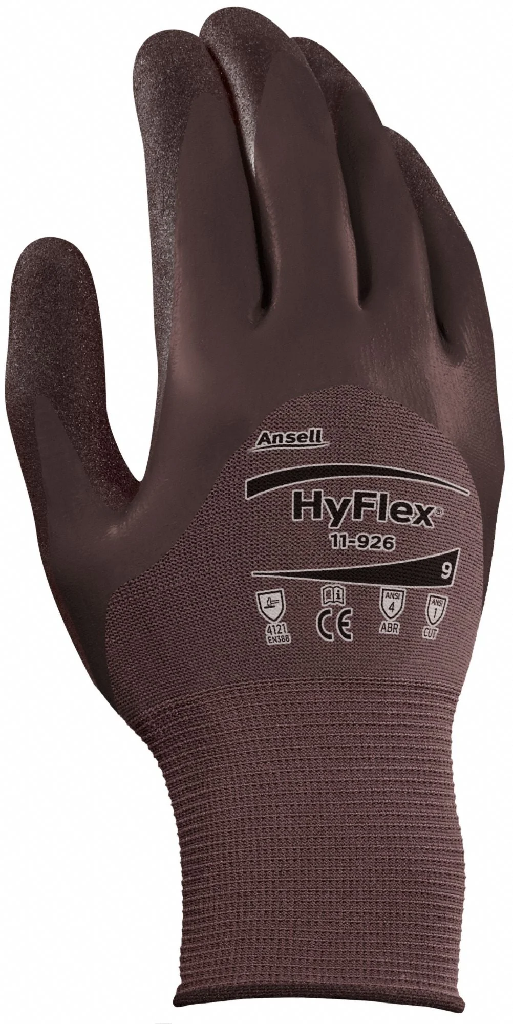 HYFLEX Coated Nitrile Gloves XL - Abrasion Resistant, Knit Cuff - Image 7
