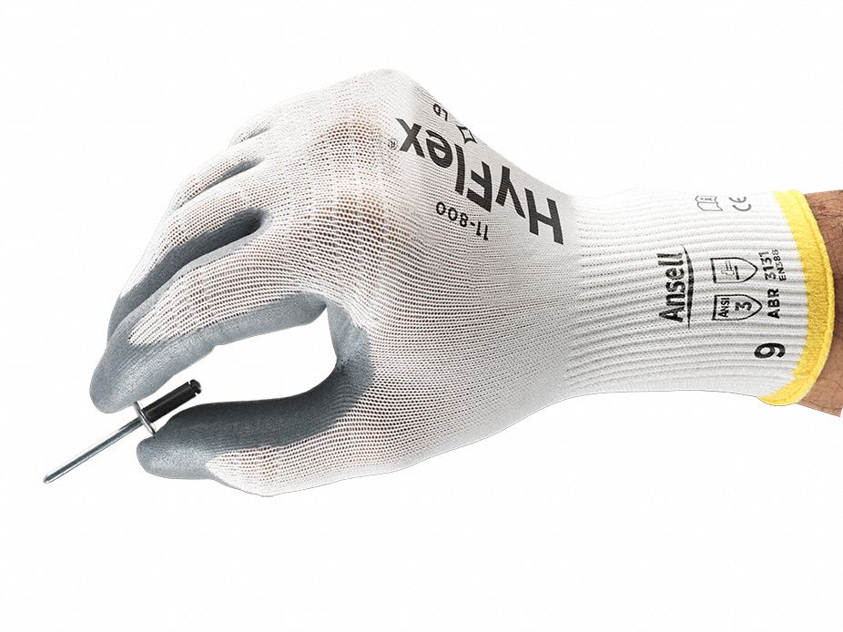 HYFLEX HyFlex 11-800 Foam Nitrile Coated Gloves, XL, ANSI Abrasion Level 3 - Image 5
