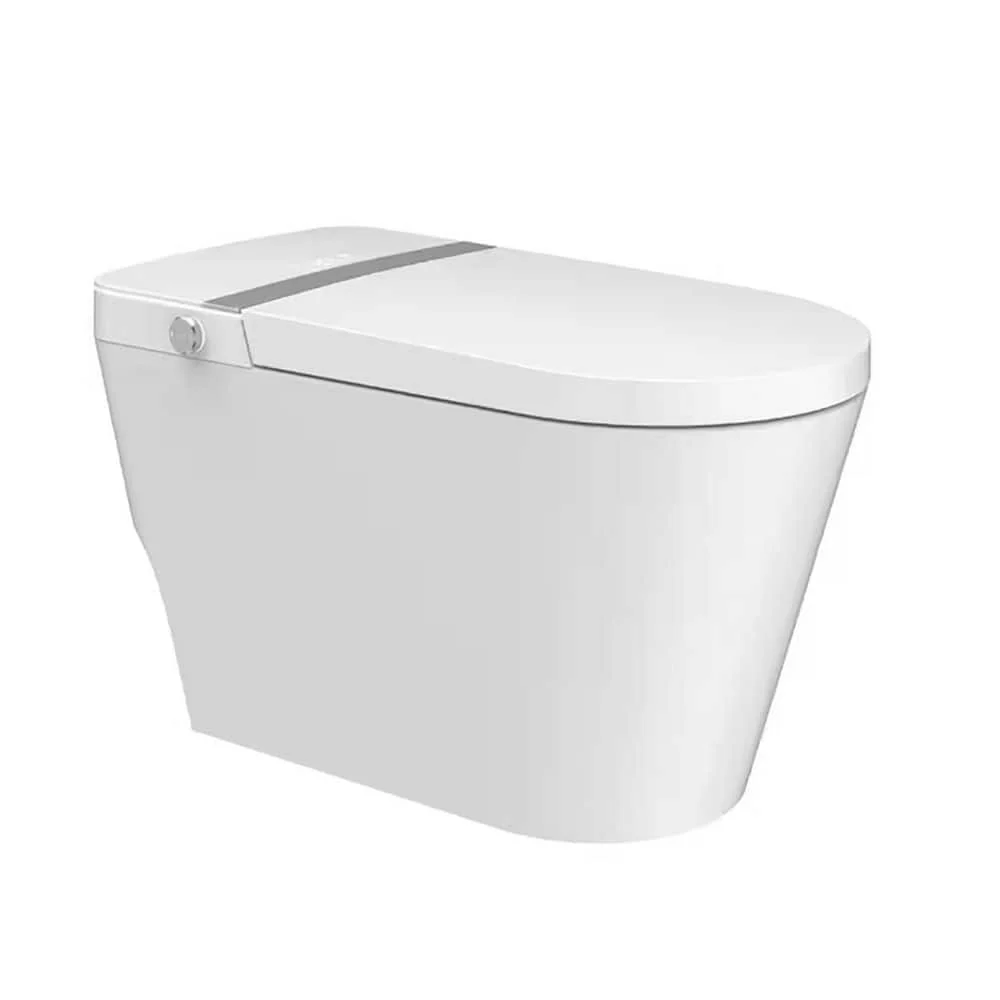 Intelligent Elongated Bidet Toilet with Foot Sensor and Heated Seat