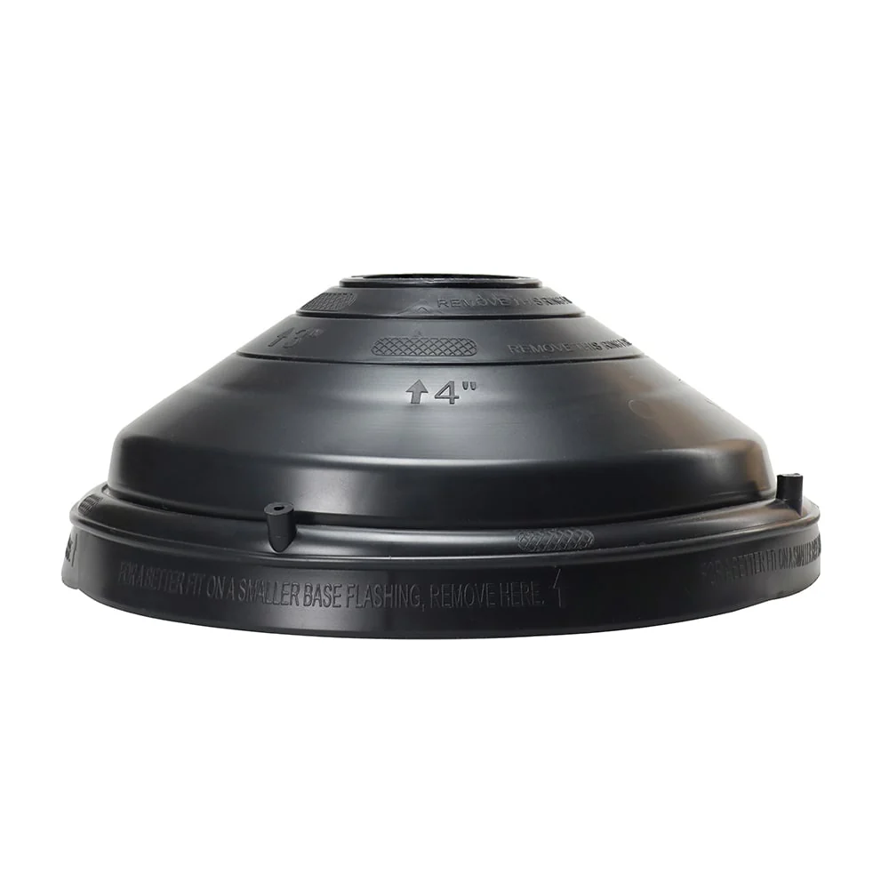 IPS Roofing Products 4IN1 PVC Vent and Pipe Flashing, 1-1/4-in to 4-in, 6.5-in Diameter - Image 3