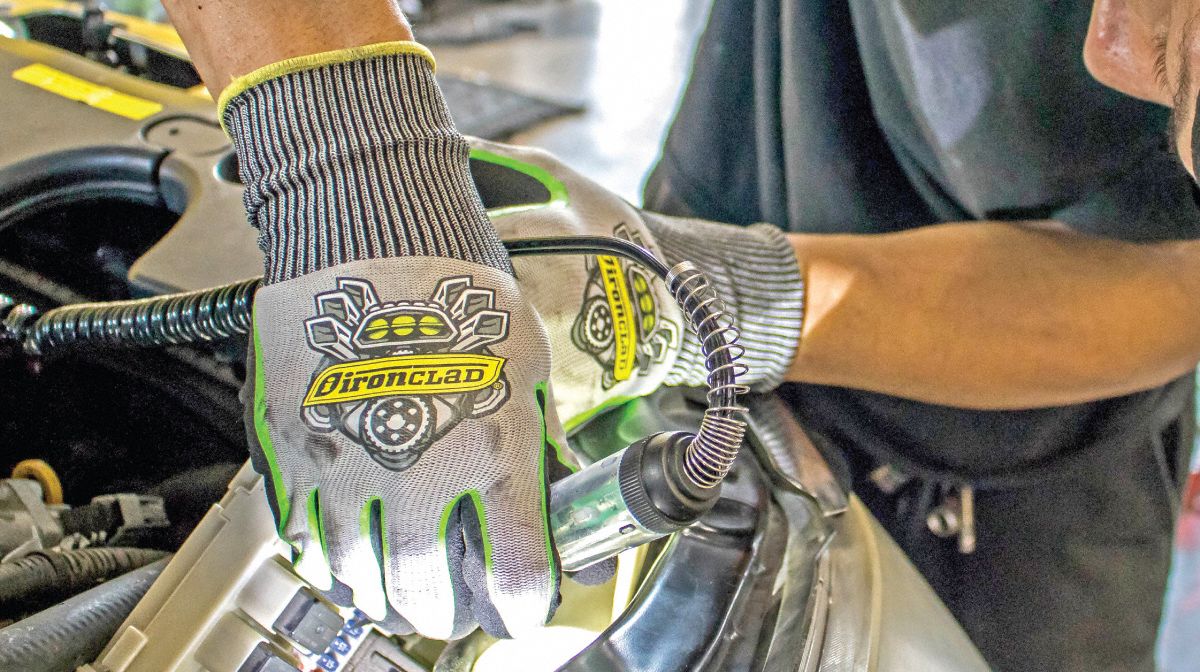 IRONCLAD Hydro Series Sandy Nitrile Double Dipped Gloves, Small - Image 5