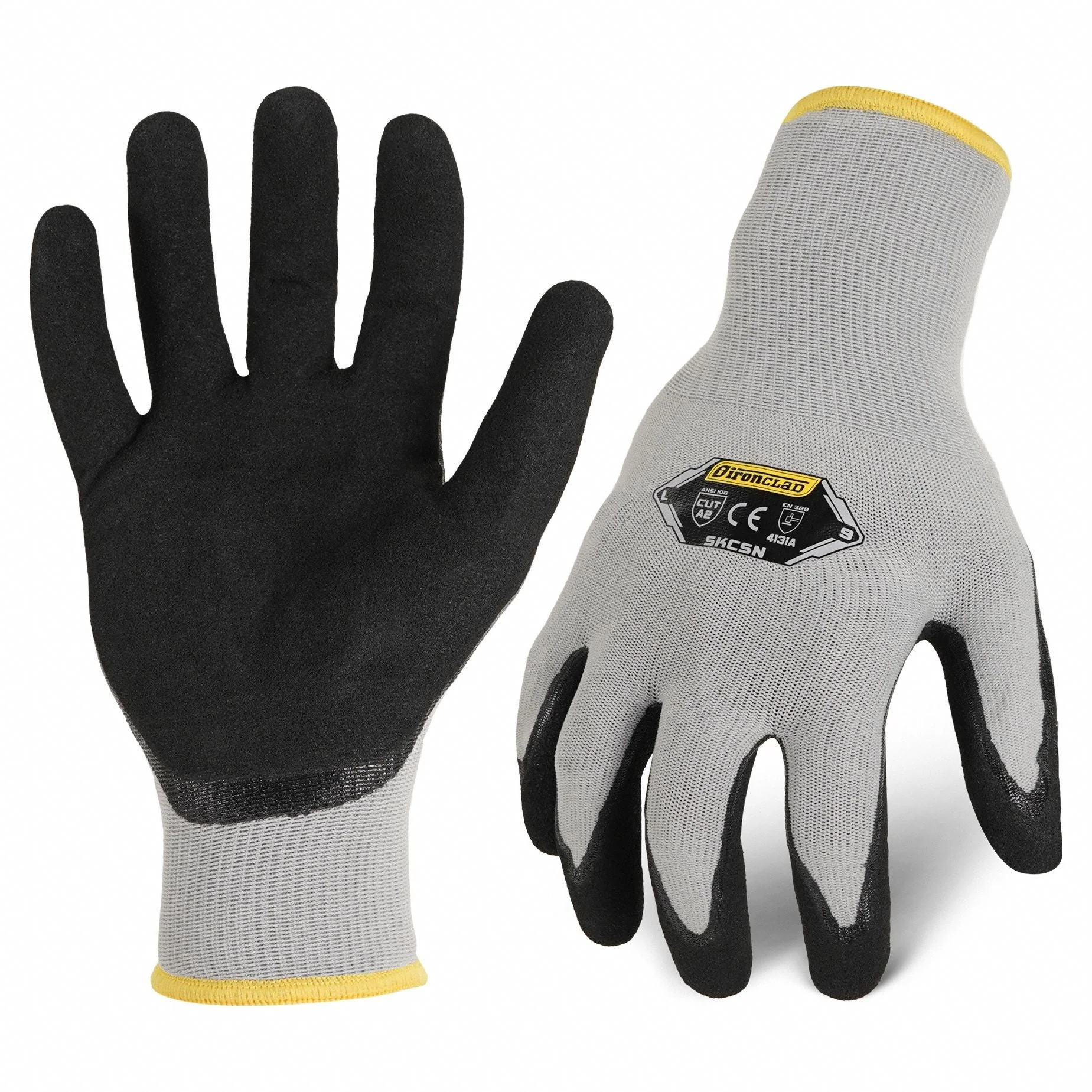 IRONCLAD COMMAND™ Knit Work Glove - Medium, Gray with Nitrile Coating