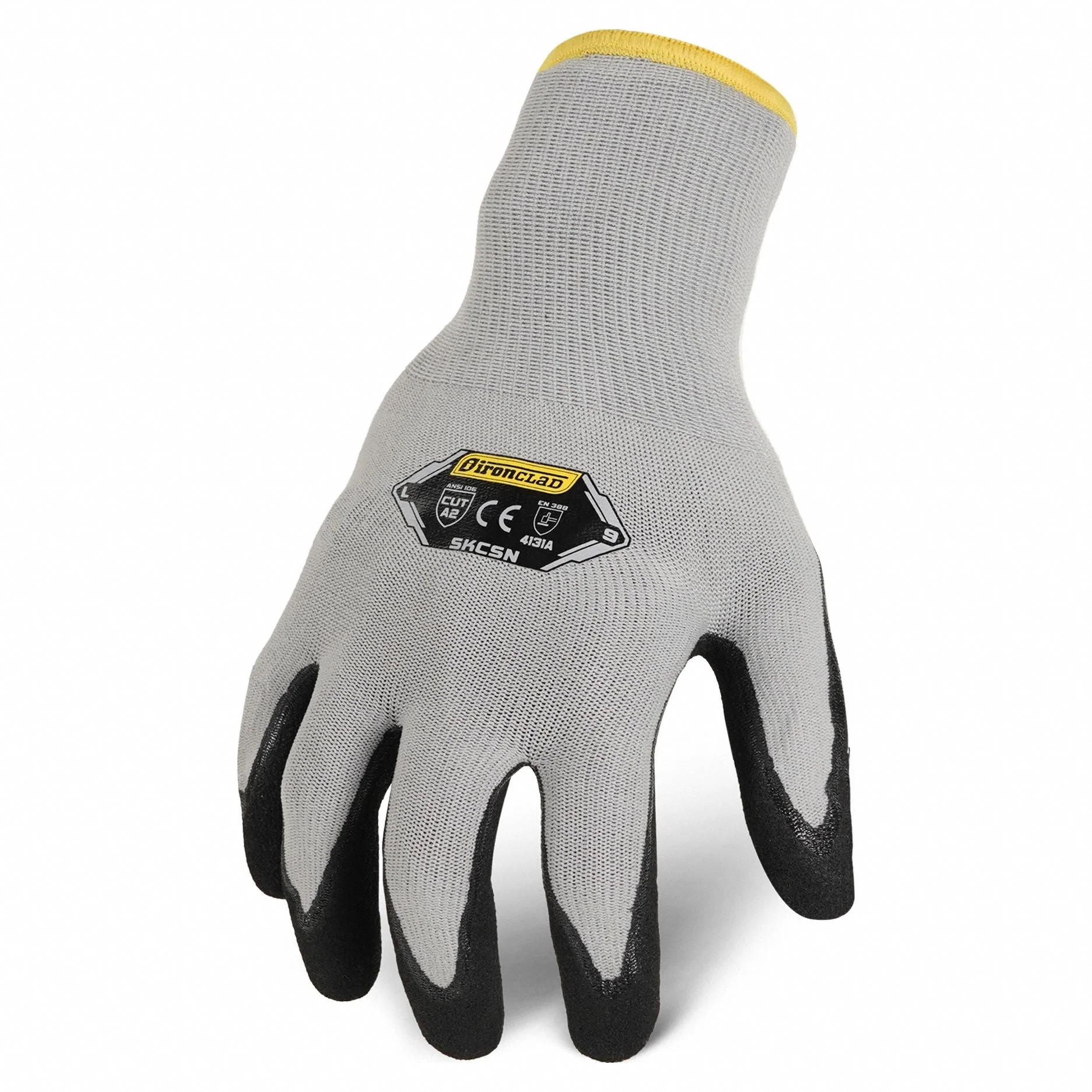 IRONCLAD COMMAND™ Knit Work Glove - Medium, Gray with Nitrile Coating - Image 2