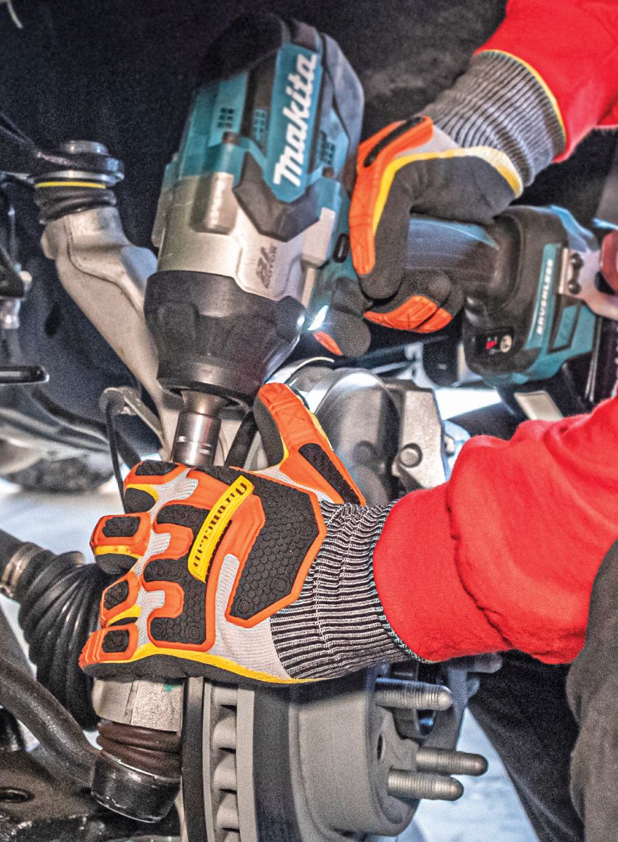 IRONCLAD Octane Knit Gloves - Touchscreen Compatible, Double-Dipped Nitrile (Size S) - Image 3