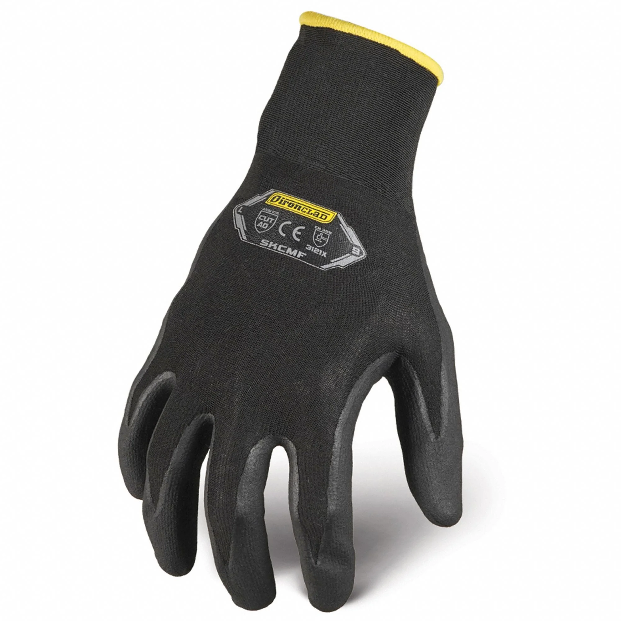 IRONCLAD PERFORMANCE WEAR XL Foam Nitrile Knit Gloves with Touchscreen Compatibility