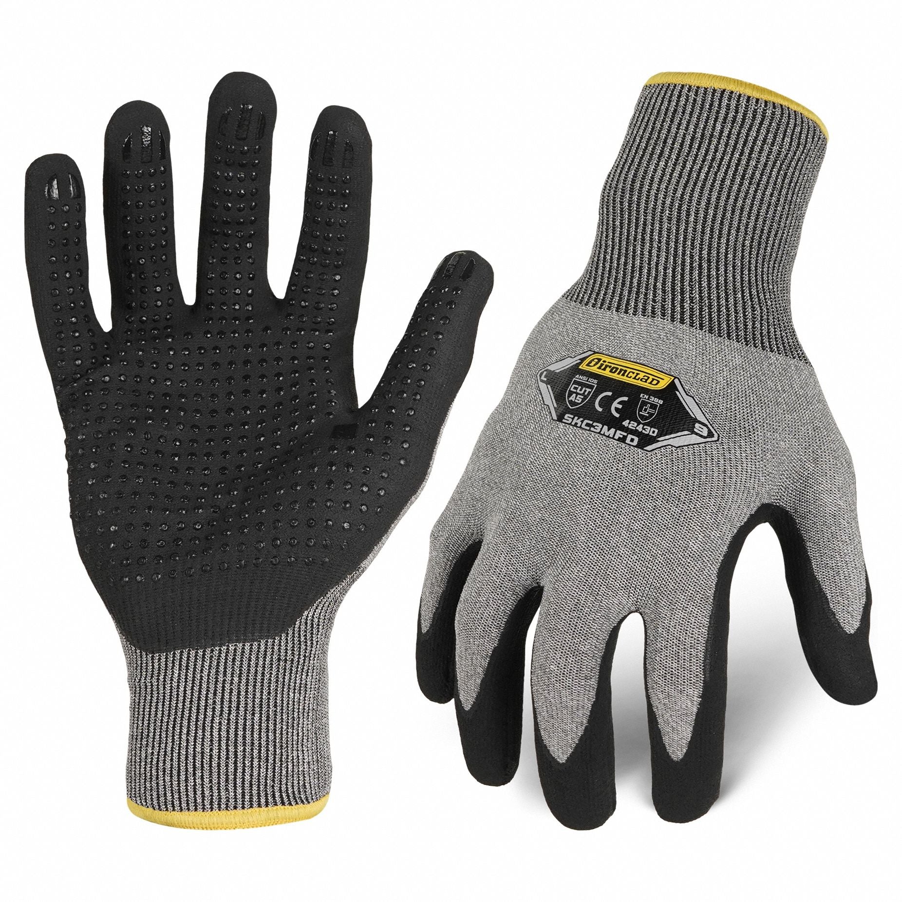 IRONCLAD COMMAND™ Foam Nitrile Knit Work Gloves, XL, Black