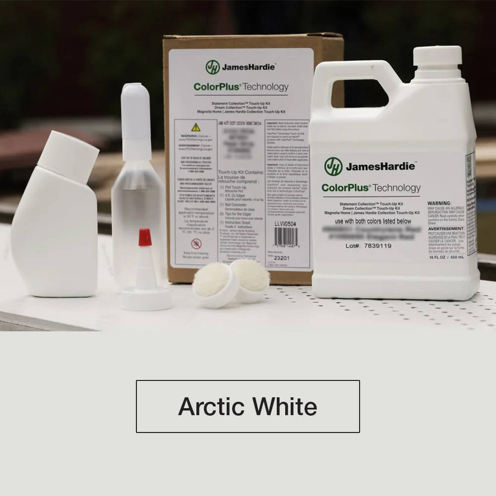 James Hardie ColorPlus Touch-Up Paint Kit – Arctic White, 16 fl oz