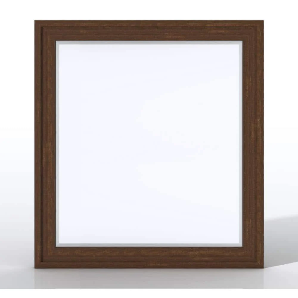 James Martin Vanities Addison 36" Rectangular Wall Mirror - Mid-Century Acacia
