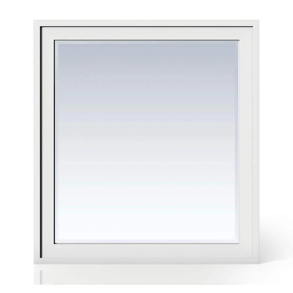 James Martin Vanities Addison 36" x 39" Glossy White Bathroom Vanity Mirror