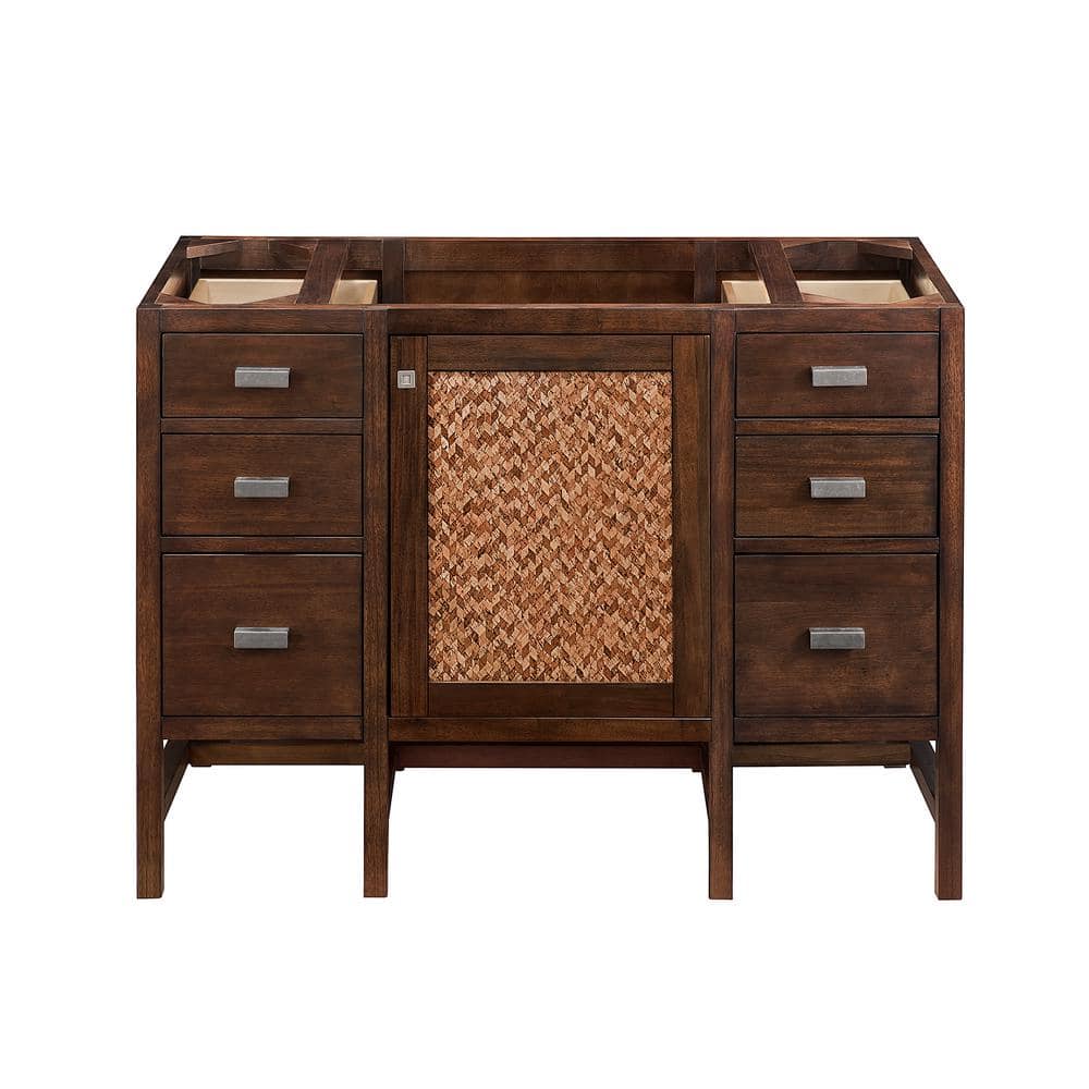 James Martin Vanities Addison 48-inch Bath Vanity in Mid-Century Acacia with Quartz Top - Image 6