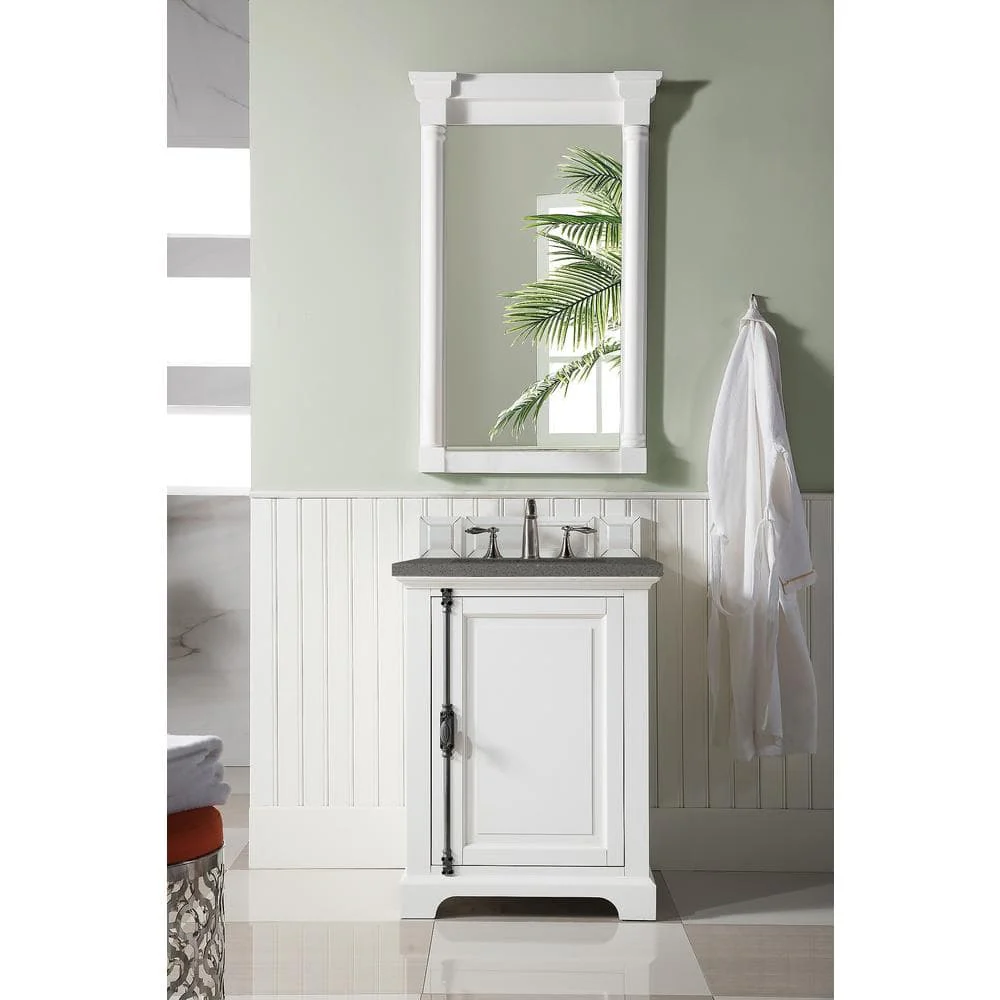 James Martin Vanities Bright White Bathroom Vanity Mirror, 27x43 Inches - Image 2