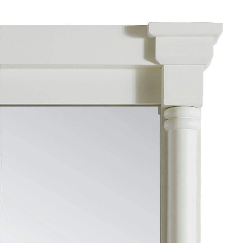 James Martin Vanities Bright White Bathroom Vanity Mirror, 27x43 Inches - Image 3