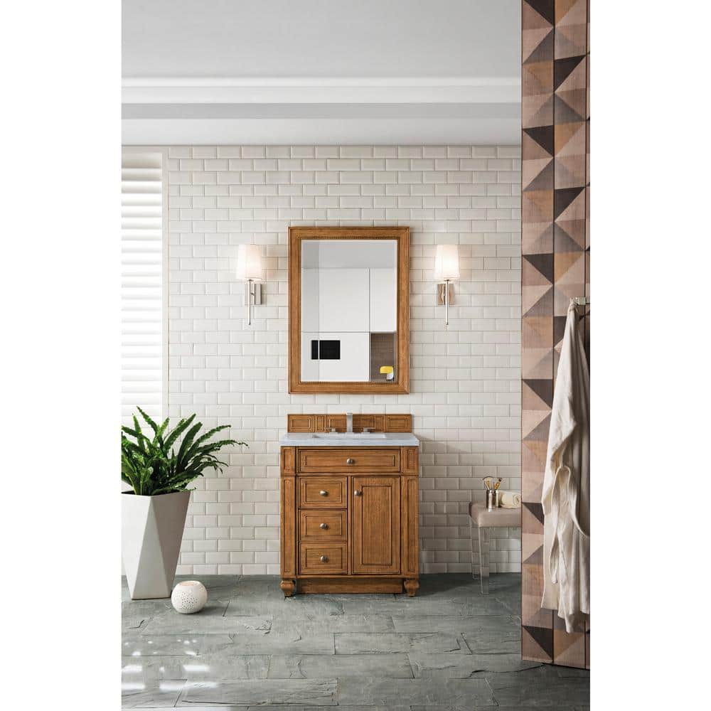 James Martin Vanities Bristol 29" x 40" Saddle Brown Bathroom Vanity Mirror - Image 5