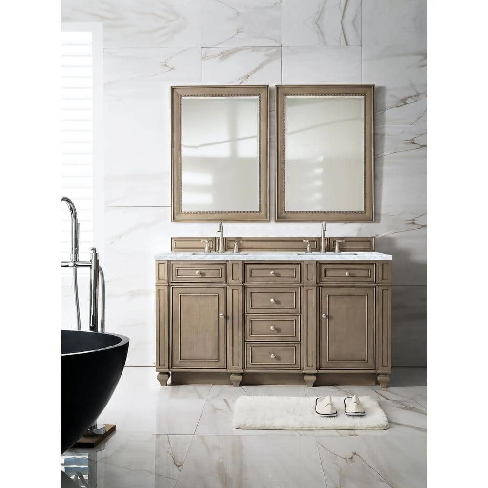 James Martin Vanities Bristol 29" x 40" Whitewashed Walnut Vanity Mirror - Image 7