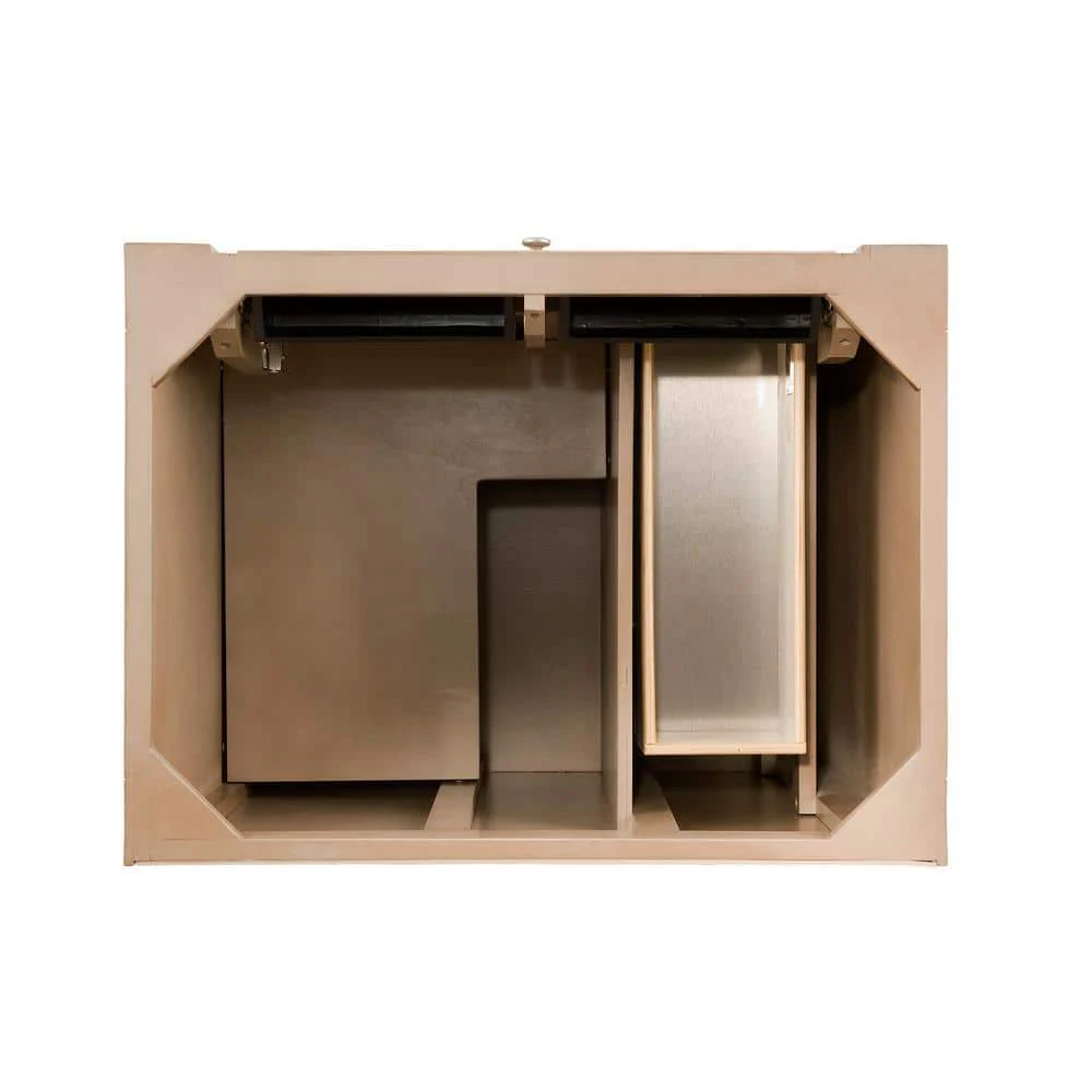 James Martin Vanities Bristol 30" Single Vanity in Whitewashed Walnut with Carrara Marble Top - Image 7