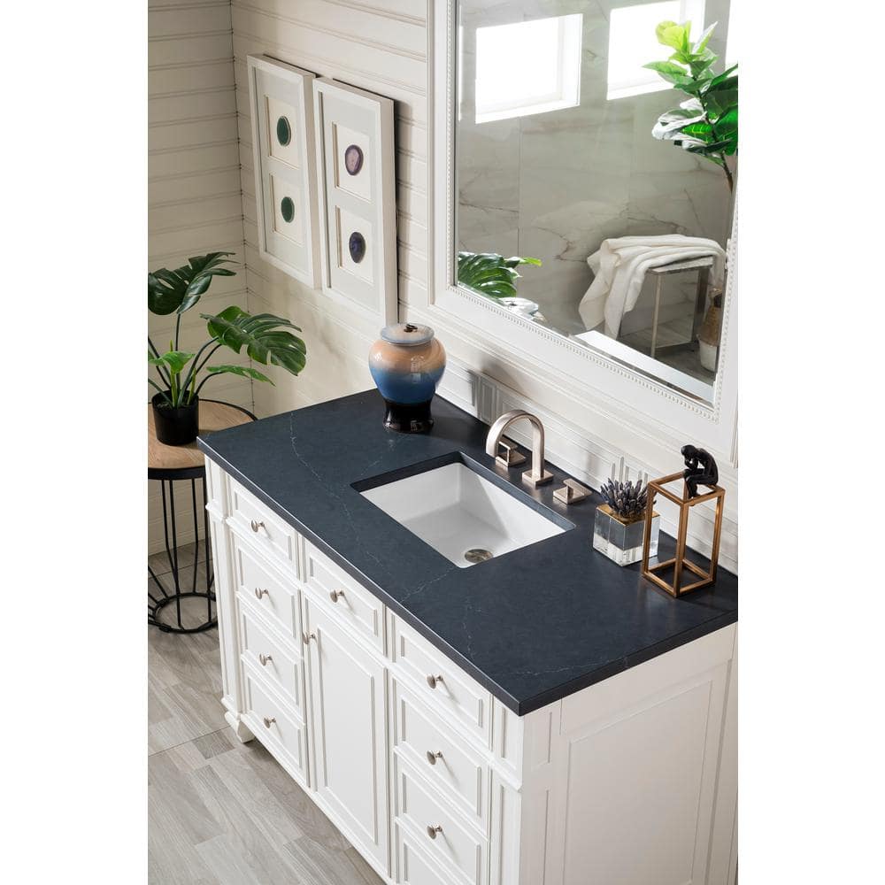 James Martin Vanities Bristol 44" x 40" Bright White Bathroom Vanity Mirror - Image 3