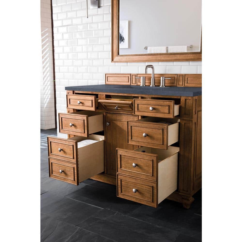 James Martin Vanities Bristol 44" x 40" Saddle Brown Bathroom Vanity Mirror - Image 2