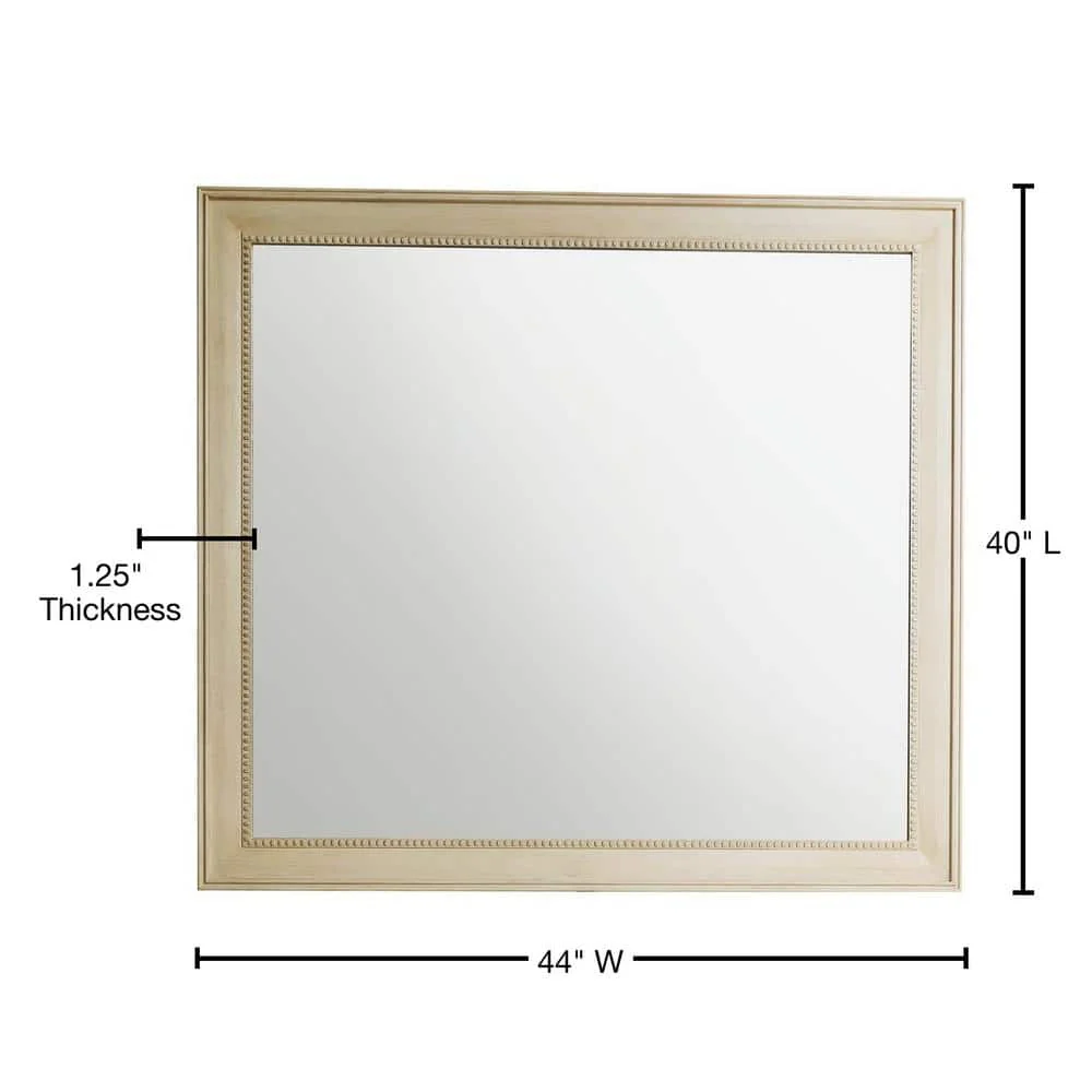 James Martin Vanities Bristol 44" x 40" Vintage Vanilla Bathroom Mirror - Image 2