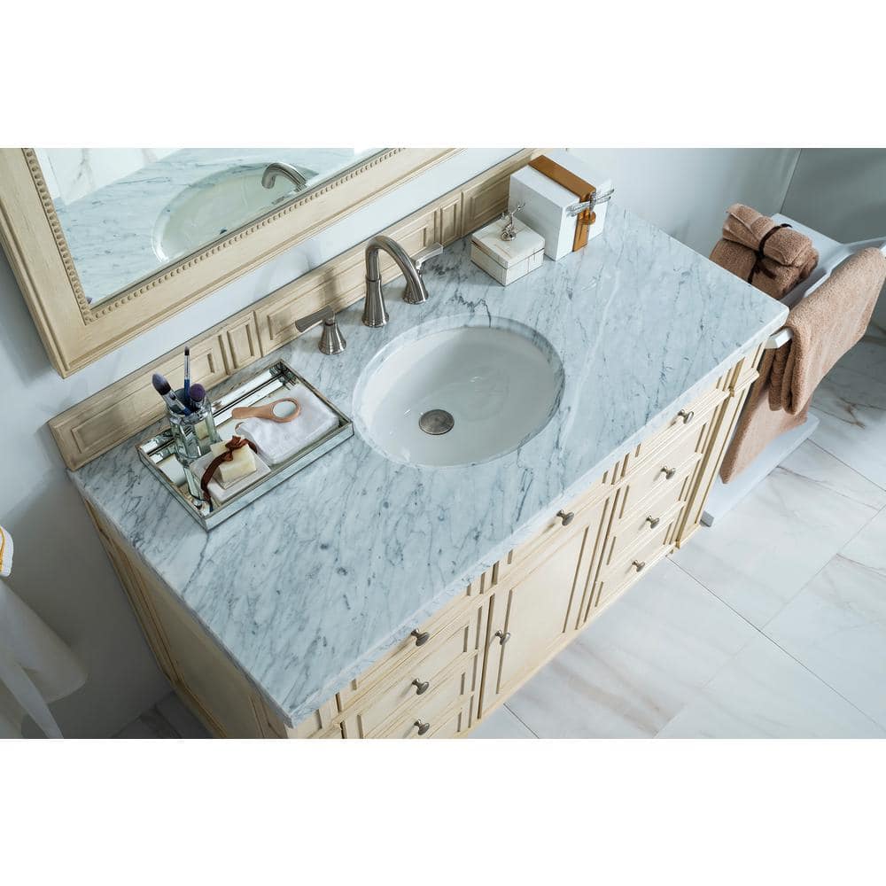 James Martin Vanities Bristol 44" x 40" Vintage Vanilla Bathroom Mirror - Image 3