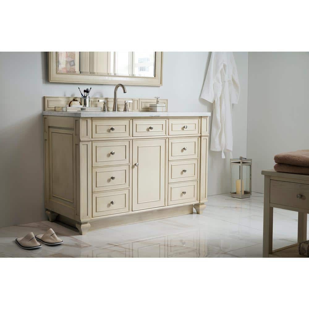 James Martin Vanities Bristol 44" x 40" Vintage Vanilla Bathroom Mirror - Image 5