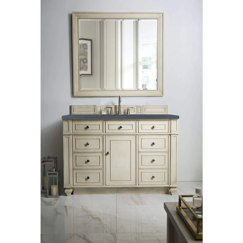 James Martin Vanities Bristol 44" x 40" Vintage Vanilla Bathroom Mirror - Image 7